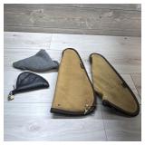 Pistol Cases. Three pistol cases.