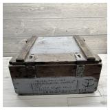 Large Wooden Ammunition Box, Approximately 24  2