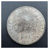 1901-O Morgan silver dollar.