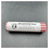 Original Year 2000 Millennium penny roll.