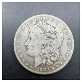 1883-s Morgan Silver Dollar.