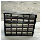 Tap & Die Set. Parts Bin Loaded With Taps And Dies