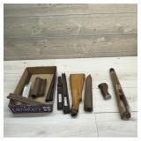 Large Flat Of Wooden Gun Stocks And Forearms.