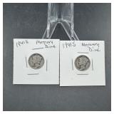 1941-s And 1941-d Mercury Silver Dimes
