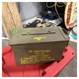 Ammo Box Tool Lot. Ammunition Box Containing Dies