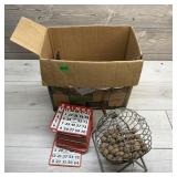 Vintage Bingo Game. Old-time Bingo Game.