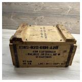 Wooden M2 Ammunition Box, Approximately 12  16 I