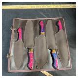 Damascus Kitchen Knife Set