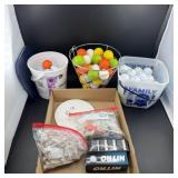 Golf Accessory Lot. Golf Balls, Tees, And Addition
