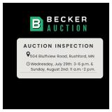 Inspection Dates: Wednesday, July 29th: 3-6 P.m. &