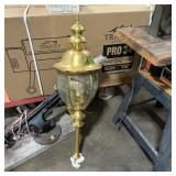 Large Outdoor Brass Lamp, Approximately 2 Feet Tal