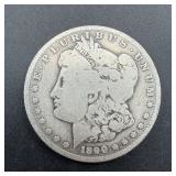1890-o Morgan Silver Dollar.