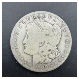 1900-o Morgan Silver Dollar.