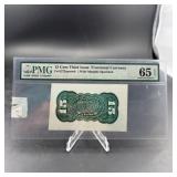 Third Issue 15ï¿½ Fractional Currency, Graded Gem Un