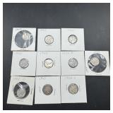 10 Silver Mercury Dimes