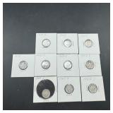 10 Silver Mercury Dimes
