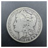 1901-o Morgan Silver Dollar.