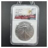 2024 First Release American Silver Eagle, graded M