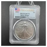 2026 American Silver Eagle, graded MS-70.