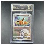 2025 Eevee Pok©mon card, graded Mint 9.