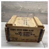 Wooden M2 Ammunition Box, Approximately 12  16 I