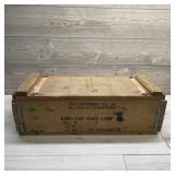 Wooden .30 Cal Ammo Box. Wooden .30 Caliber Ammuni