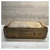 Wooden .30 Cal Ammo Box. Wooden .30 Caliber Ammuni