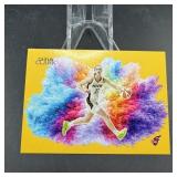 Custom Caitlin Clark Color Blast Basketball Card.