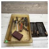 File & Center Punch Lot. Miscellaneous files and c