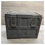 Metal Ammo Box. Large Metal Ammunition Box.