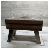 Wooden Step Stool/bench, Approximately 20 Inches L