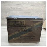 Wooden .50 Cal Ammo Box. Wooden .50 Caliber Ammuni