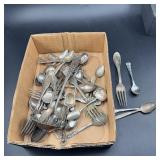 Silver-Plated Flatware Lot