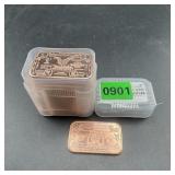 (20 Times Bid) 1 Oz Copper Bars Trump Design