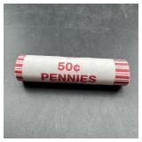 Original Year 2000 penny roll.