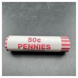 Original Year 2000 penny roll.
