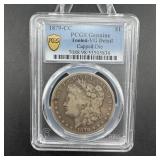 1879-CC Morgan silver dollar, Good to Very Good co