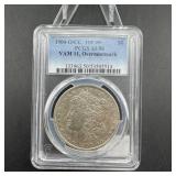1900-O over CC Top 100 VAM-11 Morgan silver dollar