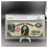 1917 $1 White Mule Note, Graded Very Fine 25.