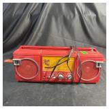 Street Beat Vintage Am/fm Radio And Santa Claus Fi