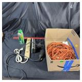 Lot Of Extension Cords And An Electric Sander.