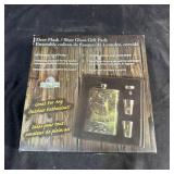Deer-themed Flask And Shot Glass Gift Set.