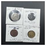Miscellaneous lot of foreign coins.