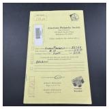 Rare American Philatelic Society stamp book, estim