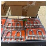 Eight 2-inch Clevices