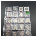Kennedy Half Dollar Collection. Sheet of 20 Kenned