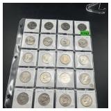 Kennedy Half Dollar Collection. Sheet of 20 Kenned