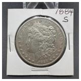 1884-S Morgan Silver Dollar