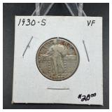 1930-S Standing Liberty Silver Quarter