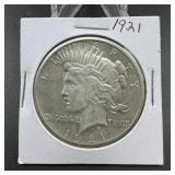 1921 High Relief Peace Silver Dollar